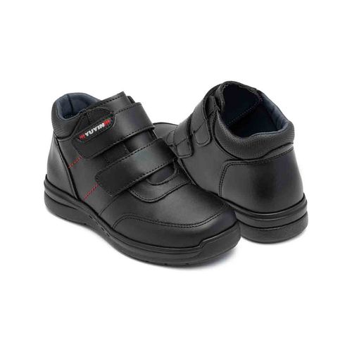 Zapato escolar Yuyin negro para niño 24352