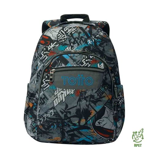 Mochila escolar Totto porta laptop gris ma04eco001-25160-7yl