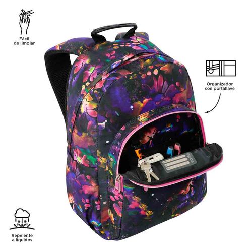 Mochila escolar Totto porta laptop multicolor ma04eco001-25160-1kc