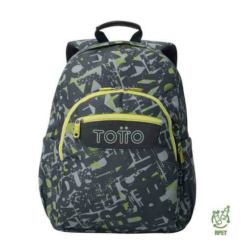 Mochila escolar Totto porta laptop gris ma04eco001-25160-7yj