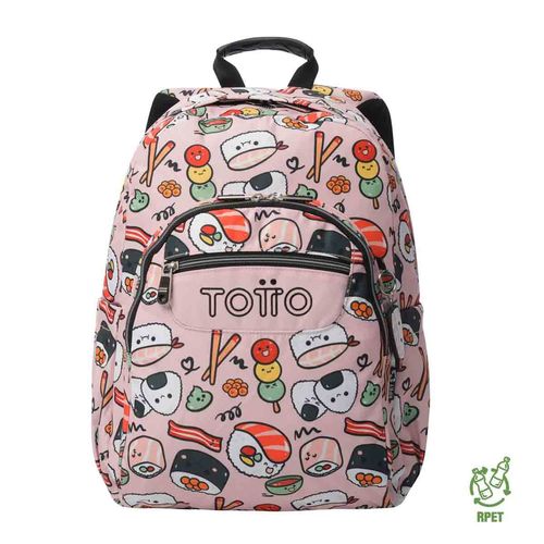 Mochila escolar Totto porta laptop rosa ma04eco001-25160-1kd