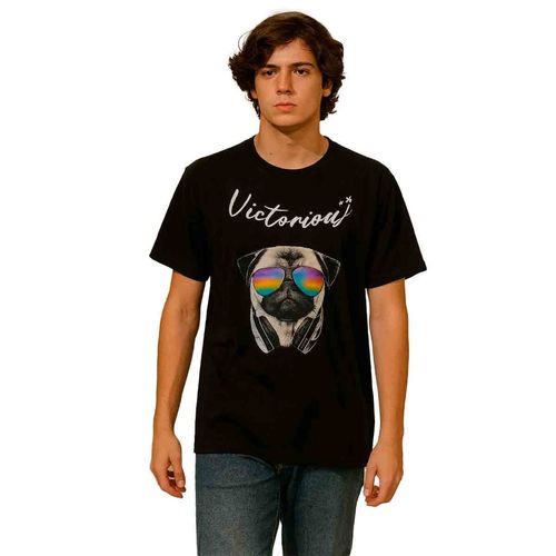 Playera Mako & Co negro para caballero MKHY0012