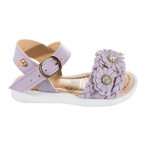 Sandalia casual My Things lila para niña 1518