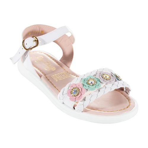 Sandalia casual My Things blanco para joven 7005