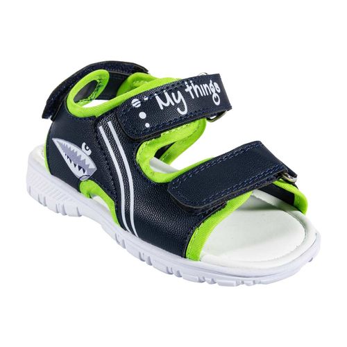 Sandalia casual My Things azul para niño 719-08