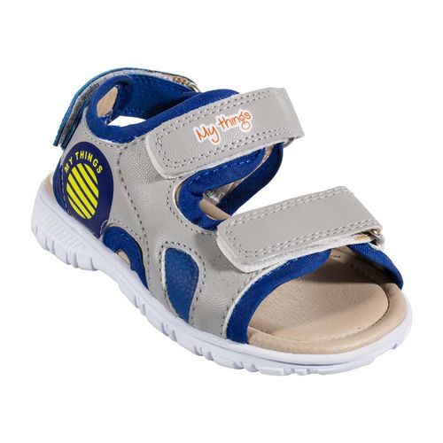 Sandalia casual My Things gris para niño 719-09