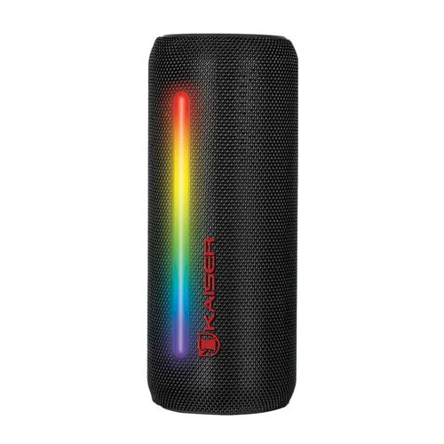 Bocina portátil Kaiser con luz led negro ksw-2009bk