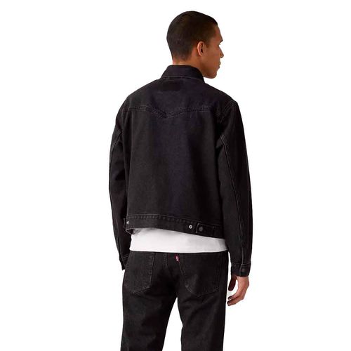 Chamarra de mezclilla Levis negro para caballero 003O0-0001