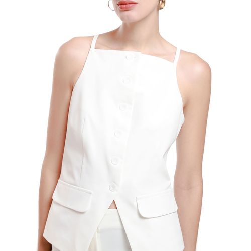 Chaleco Lob blanco para dama DCDE0219