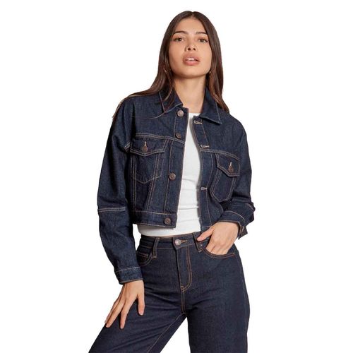 Chamarra de mezclilla Balam azul para dama BL7135