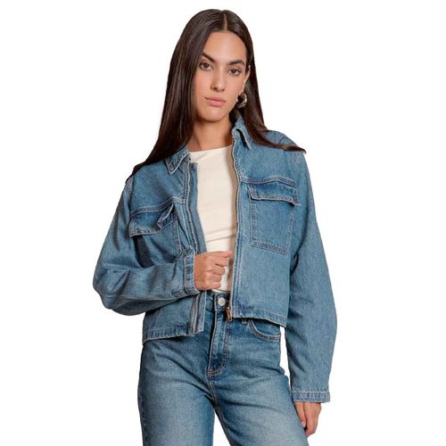 Chamarra de mezclilla Balam azul para dama BL7137