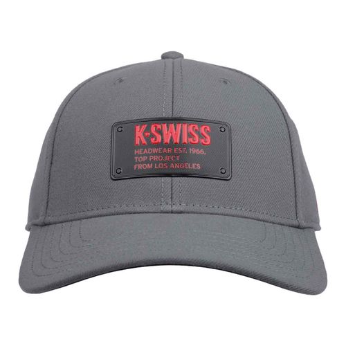 Gorra casual K-Swiss para caballero gris plakengr
