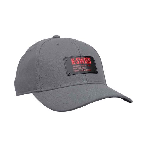Gorra casual K-Swiss para caballero gris plakengr