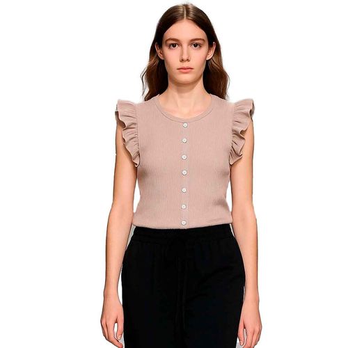 Blusa Mako & Co beige para dama MKMB0094