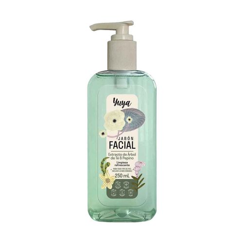 Jabón facial Yuya extracto de árbol te y pepino verde y-jb04