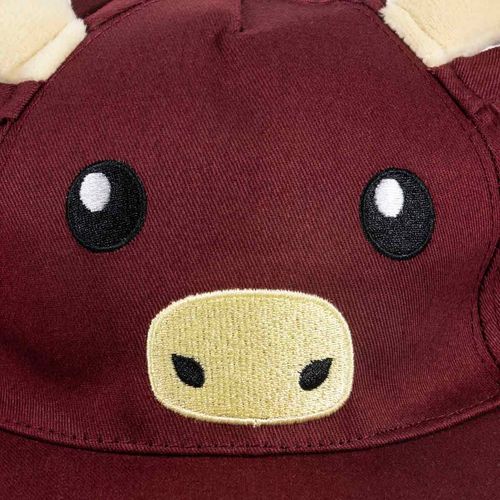 Gorra Lucky 7 café para niño AKC15