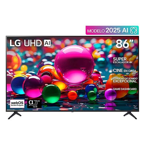 Pantalla Lg 86p 4k uhd negro 86ua7500psa