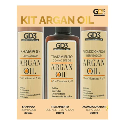Kit Gd3 aceite de argán transparente k3aoil