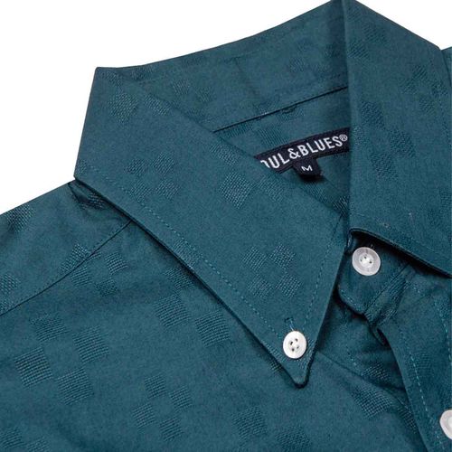 Camisa Soul And Blues azul para caballero C2125