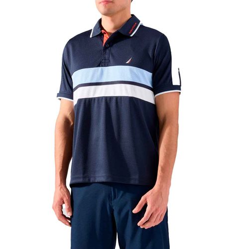 Playera tipo polo Nautica azul para caballero KR5514-4VN