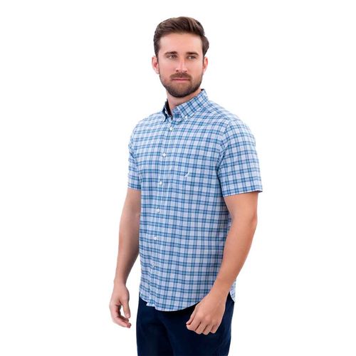 Camisa Nautica azul para caballero WR5521-4T4