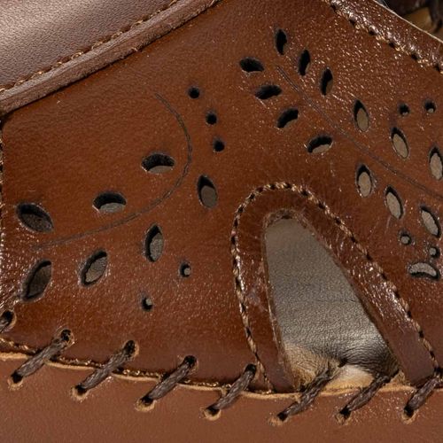 Sandalia confort Lobo Solo café para dama 2353