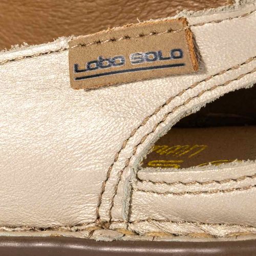 Zapato confort Lobo Solo plateado para dama 4848