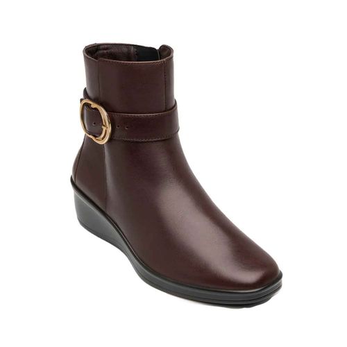 Bota casual Flexi vino para dama 136705