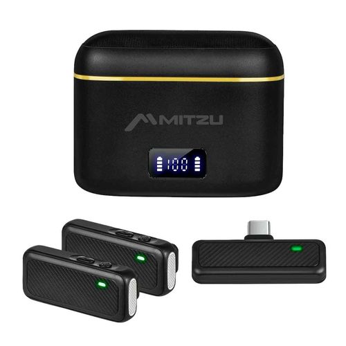 Micrófono Mitzu de solapa negro 12-8050