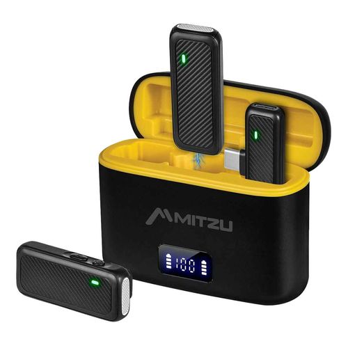 Micrófono Mitzu de solapa negro 12-8050