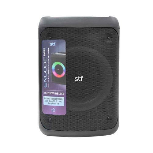 Bocina portátil Stf encode block negro st-s59130