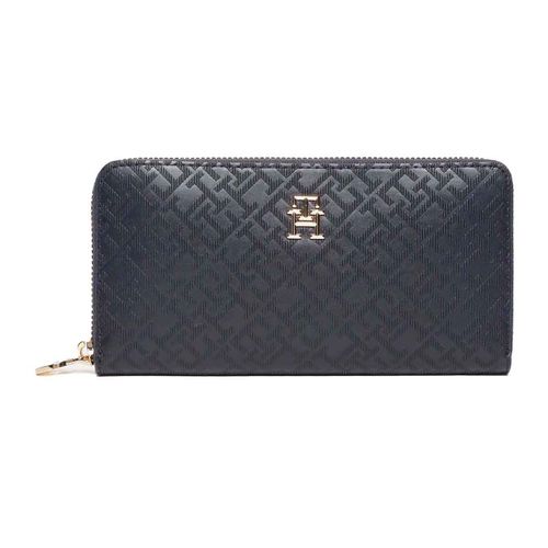 Cartera casual Tommy Hilfiger para dama azul aw0aw17258