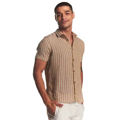 Camisa Authentic Lyon caqui para caballero 211469-203