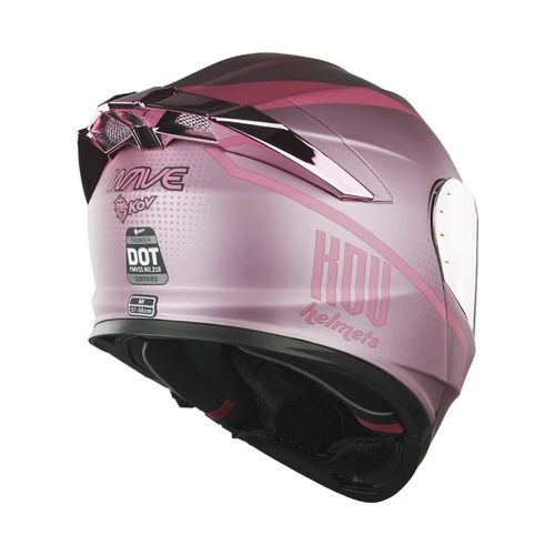 Casco Abatible Kov rosa grande waves