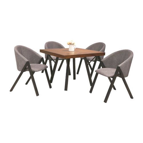Antecomedor Taosa 4 sillas gris mallory