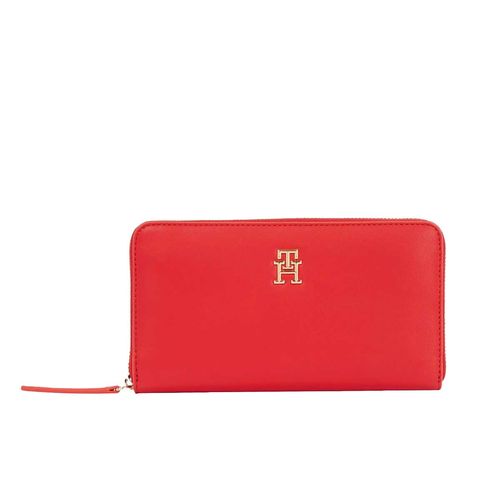 Cartera casual Tommy Hilfiger para dama rojo aw0aw17266