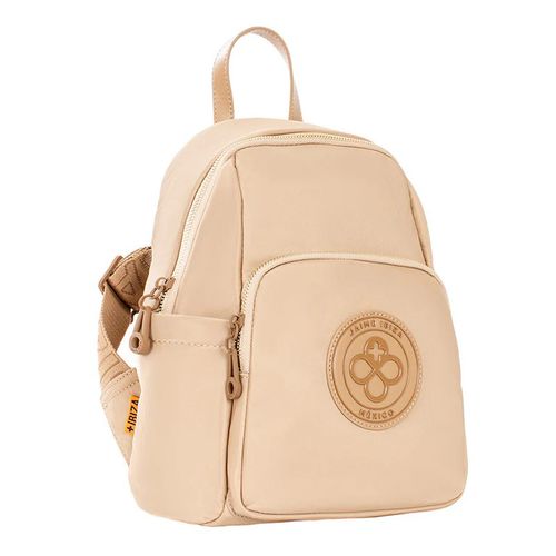 Bolso backpack Jaime Ibiza para dama beige ji 2786