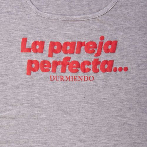 Camisón Twins gris para dama CMS0047