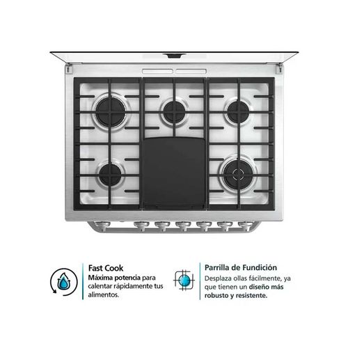 Estufa Mabe 30p plata ma0c80500ci3