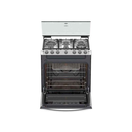 Estufa Whirlpool 30p plata wfr7050s