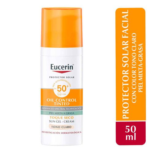 Bloqueador solar facial Eucerin oil control tinted BDF-SOLD0023