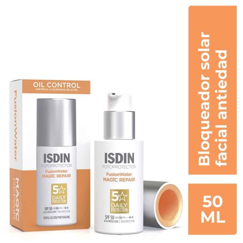Bloqueador solar facial Isdin fusion water magic repair ISD-SOLD0036