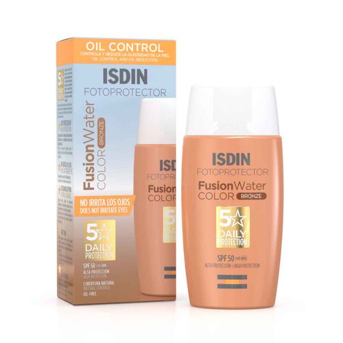 Bloqueador solar facial Isdin fusion water color bronze ISD-SOLD0038