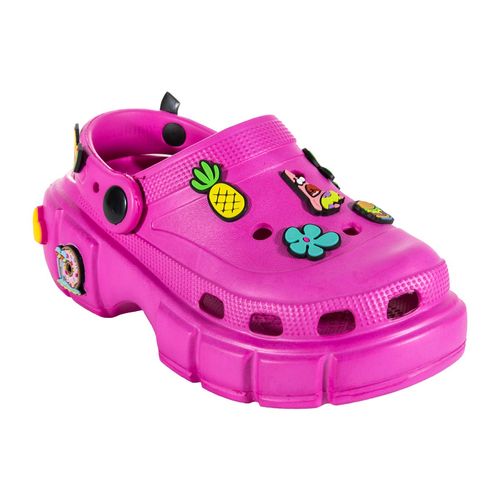 Sandalia de baño Bob Esponja rosa para niña 01BOBVA23037