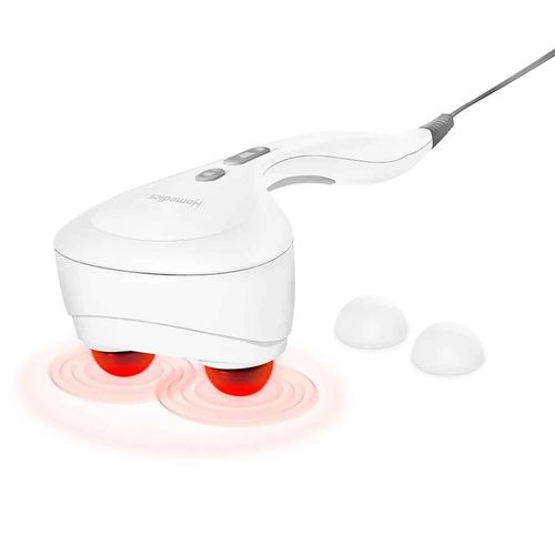 Masajeador de mano Homedics con accesorios blanco hhp-285hj-wt