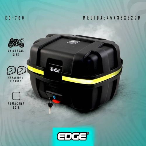 Maletero Edge para moto negro ed-760