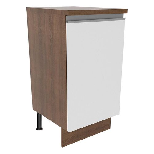 Gabinete bajo Madesa 40cm marron blanco glamy