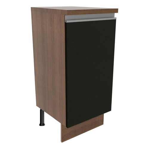 Gabinete bajo Madesa 35cm marron negro glamy
