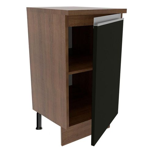 Gabinete bajo Madesa 40cm marron negro glamy