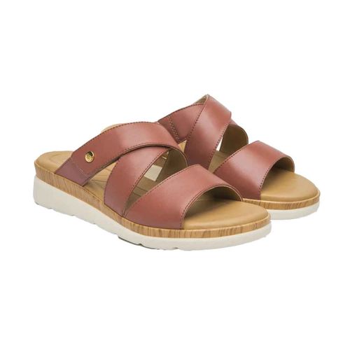 Sandalia casual Flexi terracota para dama 124209